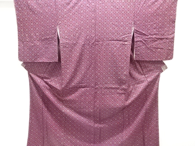 JAPANESE KIMONO / ANTIQUE KIMONO / TAISHO ROMAN STYLE / GEOMETRIC PATTERN